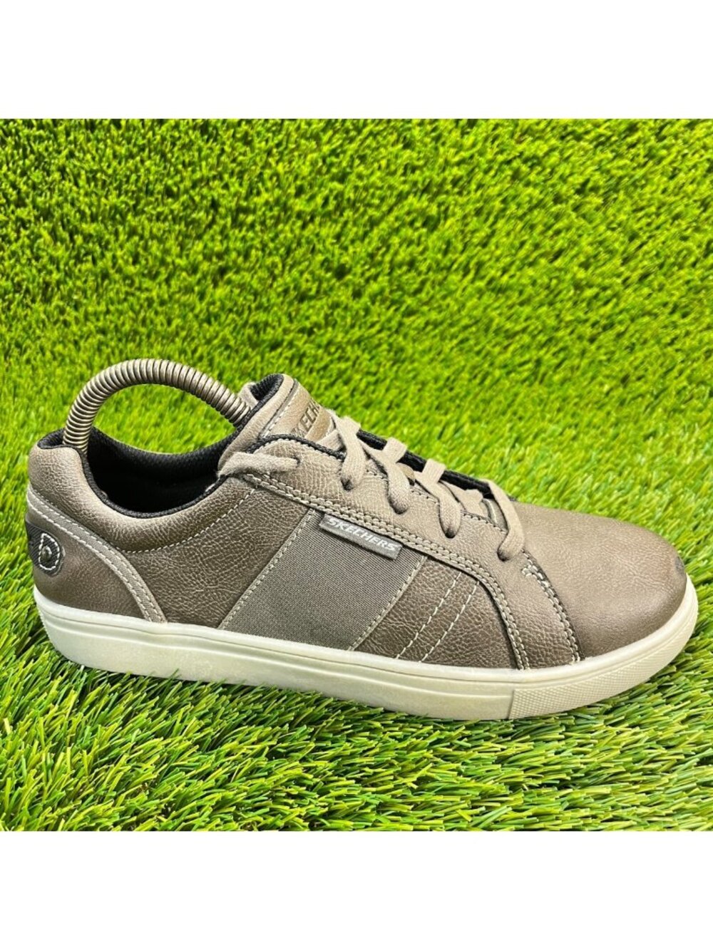 Skechers City Point Mendoza Boys Size 5.5Y Gray Athletic Running Shoes Sneakers
